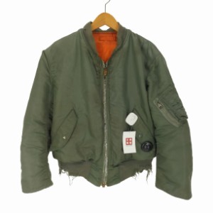 US AF(ユーエスエアフォース) 70S MA-1 フライトジャケット ALPHA INDUSTRIES INC. 72年製 メンズ  Medium【中古】【ブランド古着バズス