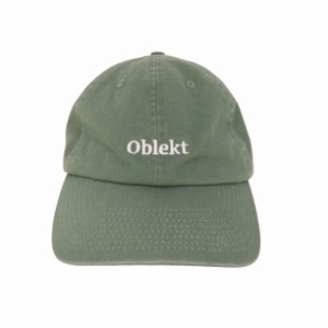 oblekt(オブレクト) USA製 LOGO CAP ロゴ刺繍 キャップ メンズ FREE 【中古】【ブランド古着バズストア】