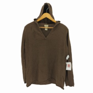 L.L.Bean(エルエルビーン) プルオーバー フーデッド ニット パーカー レディース  WOMENS XL【中古】【ブランド古着バズストア】