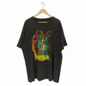 USED古着(ユーズドフルギ) {{FASHION VICTIM}} USA製 ?1997 シングルステッチ プリント アニメTシャツ メンズ import：XL 【中古】【ブラ