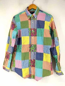 9600円 激安アウトレットセール ralph lauren パッチワークボタンダウンシャツ シャツ