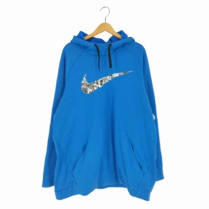 NIKE(ナイキ) DRY-FIT フロントロゴプリント プルオーバーパーカー メンズ  2XL-T【中古】【ブランド古着バズストア】