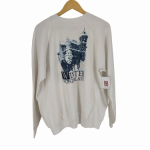 Hanes(ヘインズ) MADE IN USA WINTER WONDERLAND ラメ混プリントスウェット メンズ JPN：XL 【中古】【ブランド古着バズストア】