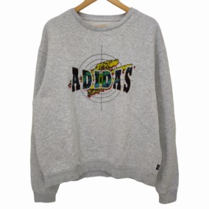 adidas(アディダス)  プリント クルーネック スウェット メンズ  X0【中古】【ブランド古着バズストア】