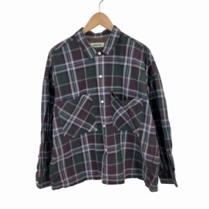 MONKEY TIME(モンキータイム) CLEAR TWILL CHECK WIDE SHIRT メンズ JPN：M 【中古】【ブランド古着バズストア】