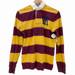 Rugby Ralph Lauren(ラグビーラルフローレン) CLASSIC RUGBY FIT オールドイングリッシュ ボーダー柄 長袖ラガーシャツ メンズ import：X