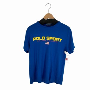 POLO SPORT RALPH LAUREN(ポロスポーツラルフローレン) 星条旗 フロントロゴTシャツ レディース  SP【中古】【ブランド古着バズストア】