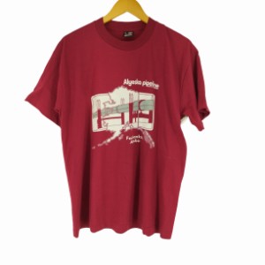 FRUIT OF THE LOOM(フルーツオブザルーム) 80-90S MADE IN USA ラバープリント S/S Tシャツ メンズ import：L 【中古】【ブランド古着バ