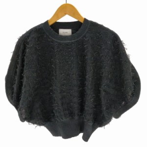 CLANE(クラネ) FRINGE ARCH SLEEVE KNIT TOPS レディース  1【中古】【ブランド古着バズストア】