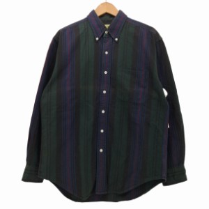 L.L.Bean(エルエルビーン) ストライプ長袖シャツ BDシャツ メンズ JPN：M 【中古】【ブランド古着バズストア】