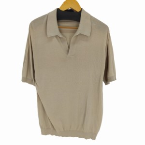 JOHN SMEDLEY(ジョンスメドレー) スキッパーニットポロシャツ シーアイランドコットン メンズ JPN：L 【中古】【ブランド古着バズストア