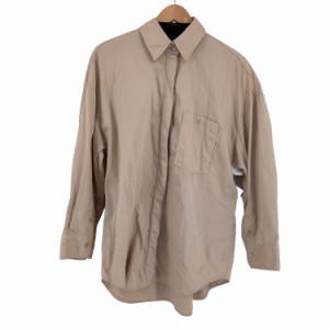 ZARA(ザラ) poplin shirt sateen effect メンズ import：M 【中古】【ブランド古着バズストア】