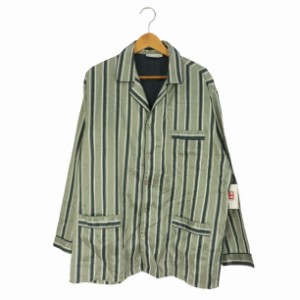 GIORGIO(ジョルジオ) サテン ストライプ パジャマシャツ メンズ EUR：52 【中古】【ブランド古着バズストア】