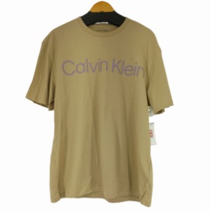 CALVIN KLEIN(カルバンクライン) RELAXED FIT フロントプリント S/S Tシャツ メンズ import：M 【中古】【ブランド古着バズストア】