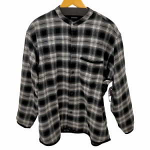 ZUCCa(ズッカ) 23SS チェック バンドカラー L/S シャツ メンズ JPN：M 【中古】【ブランド古着バズストア】