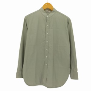 AURALEE(オーラリー) 20SS WASHED FINX TWILL SHIRTS スタンドカラー シャツ メンズ JPN：0 【中古】【ブランド古着バズストア】