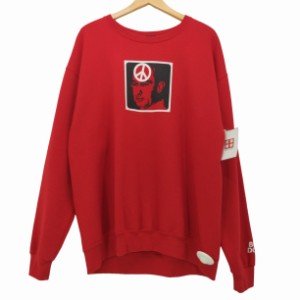 USED古着(ユーズドフルギ) {{BIAS DOGS}} HALLUCINATION SWEATSHIRTS メンズ import：L 【中古】【ブランド古着バズストア】