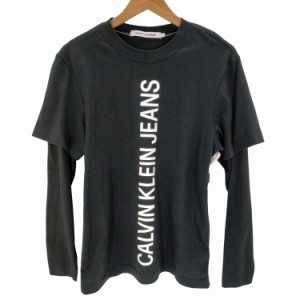 Calvin Klein Jeans(カルバンクラインジーンズ) プリントレイヤードTシャツ メンズ JPN：S 【中古】【ブランド古着バズストア】