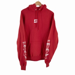 Champion(チャンピオン) ECO 企業プリント プルオーバーパーカー メンズ JPN：L 【中古】【ブランド古着バズストア】