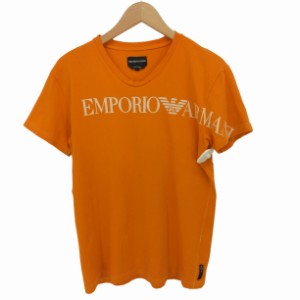 EMPORIO ARMANI(エンポリオアルマーニ) ロゴプリント 半袖 S/S Tシャツ  メンズ import：M 【中古】【ブランド古着バズストア】