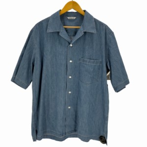 AURALEE(オーラリー) 24SS  SELVEDGE SUPER LIGHT DENIM HALF SLEEVED SHIRT メンズ JPN：4 【中古】【ブランド古着バズストア】