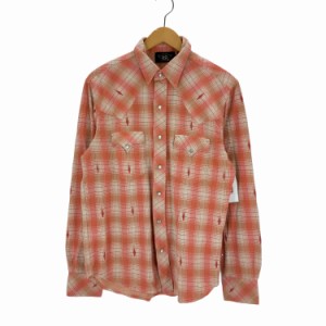 RRL RALPH LAUREN(ダブルアールエル ラルフローレン) 23ss Slim Fit Plaid Jersey Western Shirt メンズ JPN：M 【中古】【ブランド古着