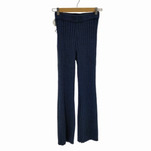 moussy(マウジー)  WIDE RIB KNIT パンツ レディース JPN：1 【中古】【ブランド古着バズストア】