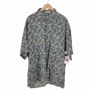 pierre cardin(ピエールカルダン) チェックレーヨン100 S/Sアロハシャツ メンズ import：XXL 【中古】【ブランド古着バズストア】