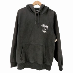 Stussy(ステューシー) 00S ショーンロゴ 中折れ クラウン プルオーバーパーカー メンズ import：M 【中古】【ブランド古着バズストア】