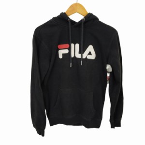 FILA(フィラ) フロントロゴプリントパーカー メンズ JPN：XS 【中古】【ブランド古着バズストア】