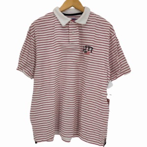 LFYT(エルエフワイティー) OLD GLORY ARCH LOGO STRIPED POLO SHIRT メンズ import：L 【中古】【ブランド古着バズストア】