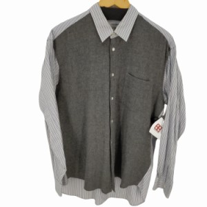 COMME des GARCONS SHIRT(コムデギャルソンシャツ) 90S ウール切替ストライプシャツ メンズ JPN：M 【中古】【ブランド古着バズストア】