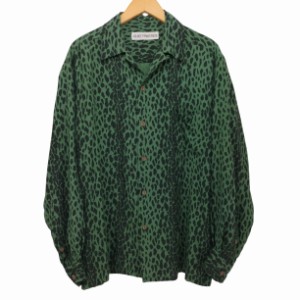 WACKO MARIA(ワコマリア) 2023AW LEOPARD OPEN COLLAR SHIRT レオパード長袖オープンカラーシャツ メンズ JPN：L 【中古】【ブランド古着