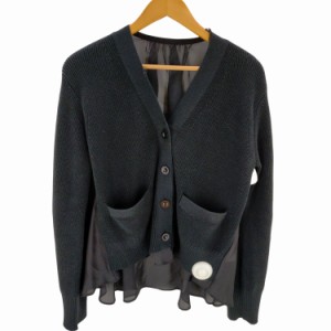 Sacai(サカイ) Knit x Satin Cardigan レディース JPN：2 【中古】【ブランド古着バズストア】