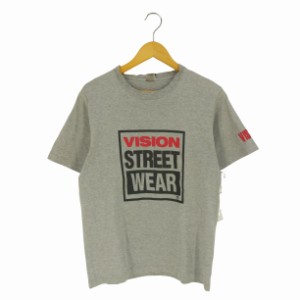 VISION STREET WEAR(ヴィジョンストリートウェア) ダブルステッチ フロントロゴプリント クルーネックTシャツ メンズ import：M 【中古】