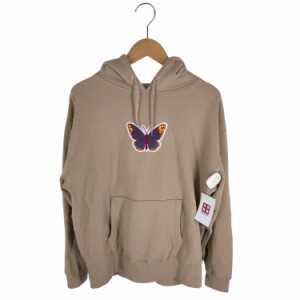 X-girl(エックスガール) 21SS BUTTERFLY PATCH SWEAT プルオーバーフーディ レディース JPN：S 【中古】【ブランド古着バズストア】