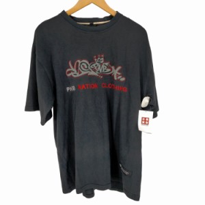 PNB NATION(ピーエヌビーネーション) ロゴワッペンクルーネックTシャツ メンズ JPN：XL 【中古】【ブランド古着バズストア】