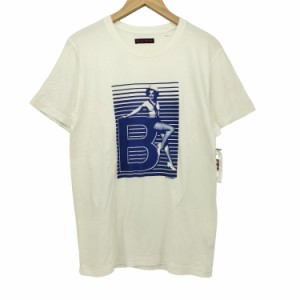 BLUE BLUE(ブルーブルー) Bロゴ プリントTシャツ メンズ JPN：2 【中古】【ブランド古着バズストア】