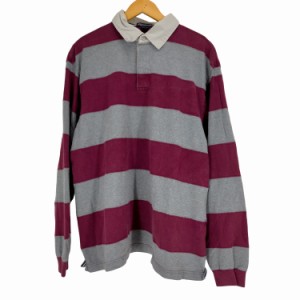 LANDS END(ランズエンド) 90〜00S ラガーシャツ メンズ JPN：XL 【中古】【ブランド古着バズストア】