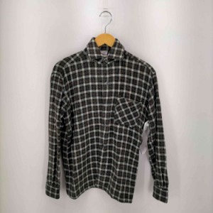 USED古着(ユーズドフルギ) {{textile Joseph}} 50-60s 襟芯 片ポケチェックネルシャツ  メンズ  70【中古】【ブランド古着バズストア】