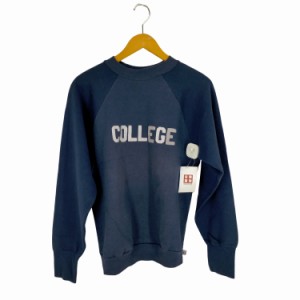 LOGO7.INC(フルギ) MADE IN USA ラグランラバープリントスウェット COLLEGE メンズ import：M 【中古】【ブランド古着バズストア】