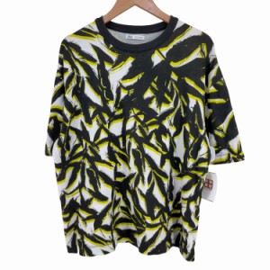 ZARA(ザラ) NEON PRINT KNIT TOP メンズ import：S 【中古】【ブランド古着バズストア】