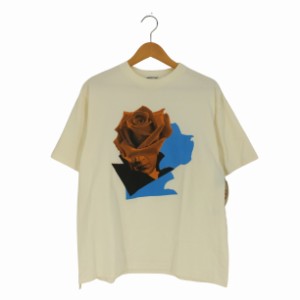 UNDERCOVER(アンダーカバー) ZIP TEE ROSE COLLAGE サイドジップ グラフィックプリントTシャツ  メンズ JPN：3 【中古】【ブランド古着バ