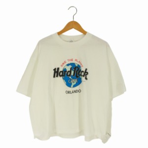 Hard Rock Cafe(ハードロックカフェ) 90s USA製 シングルステッチ ORLAMD フロントプリントTシャツ メンズ ONE SIZE 【中古】【ブランド