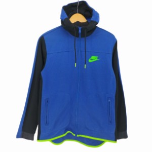 NIKE(ナイキ) スウッシュ プリント ジップアップ パーカー メンズ import：L 【中古】【ブランド古着バズストア】