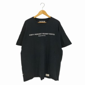 FPAR(フォーティーパーセントアゲインストライツ) FORTY PERCENT AGAINST RIGHTS フロントプリント クルーネックTシャツ メンズ JPN：XL 