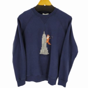 maison kitsune(メゾンキツネ) オリー エンパイア フォックス クラシック スウェットシャツ メンズ  S【中古】【ブランド古着バズストア