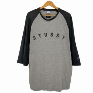 Stussy(ステューシー) ロゴプリント ラグランTシャツ メンズ JPN：XL 【中古】【ブランド古着バズストア】