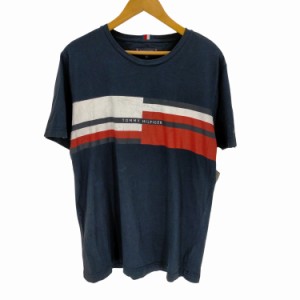 TOMMY HILFIGER(トミーヒルフィガー) プリントクルーネックTシャツ メンズ JPN：XL 【中古】【ブランド古着バズストア】