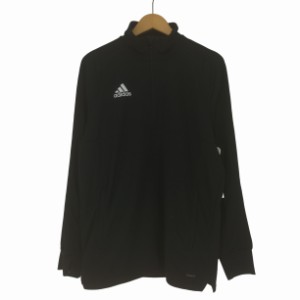 adidas(アディダス) パフォーマンス ロゴ プリント 3ストライプ ハーフジップ トラックジャケット メンズ  O【中古】【ブランド古着バズ